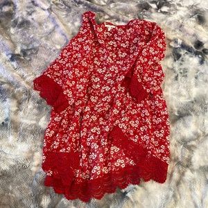 Red Flower Kimono